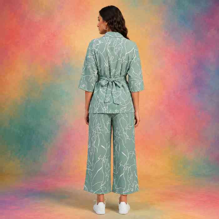 GRECIILOOKS Co-Ord Set for Women | Stylish Korean Summer Outfit  Back
